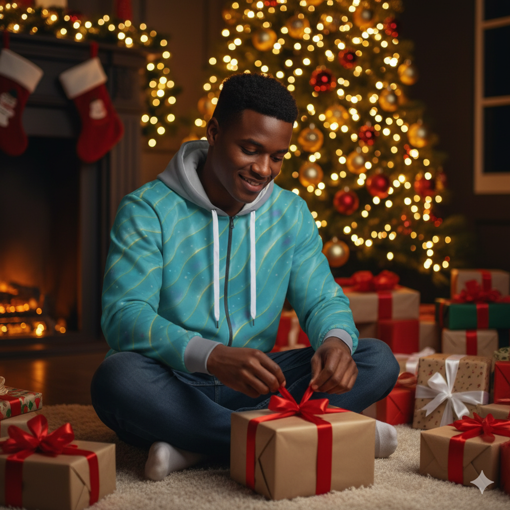 Aurora Frostwave Polka Dot Hoodie