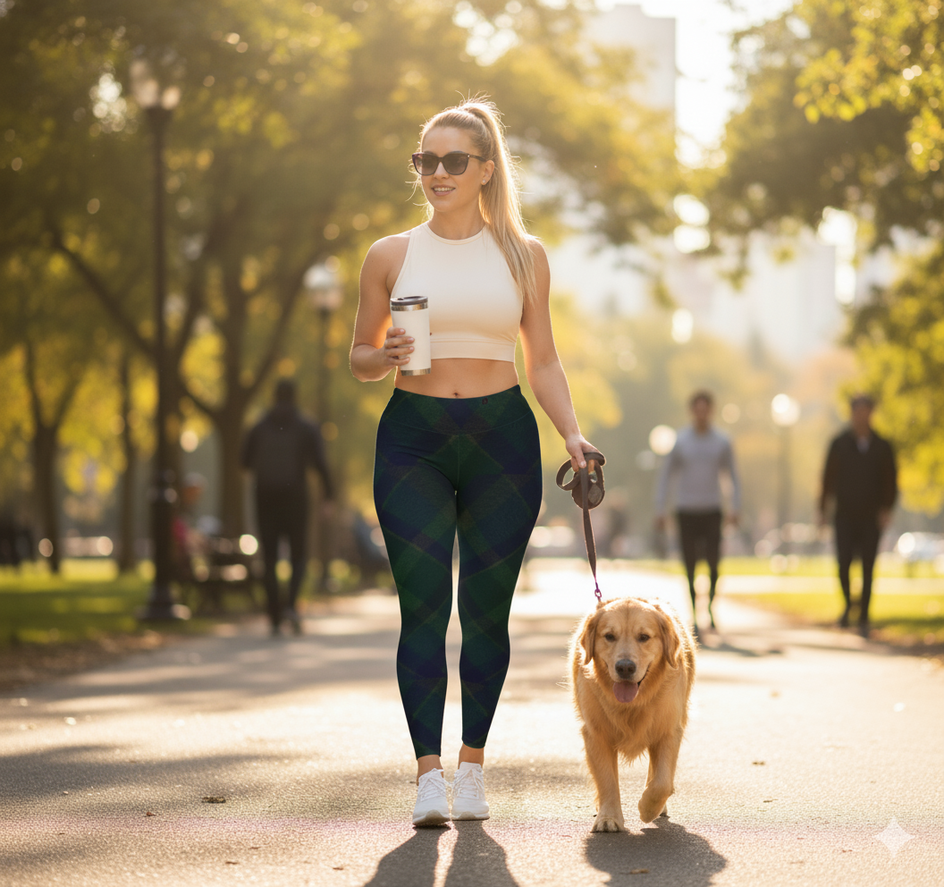 OMEP Forest Plaid Leggings-Autumn Falls Collection (Leggings Edition)