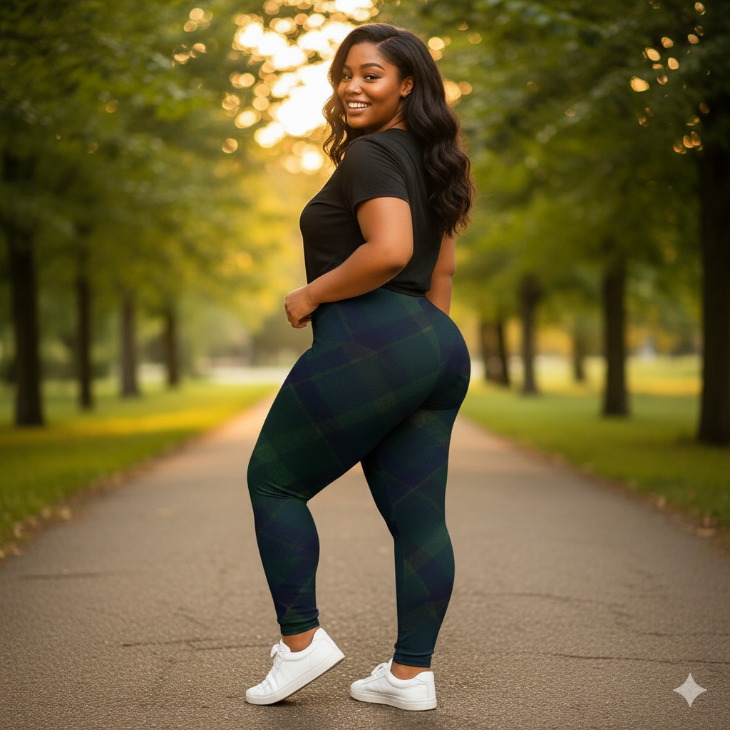 OMEP Forest Plaid Leggings-Autumn Falls Collection (Leggings Edition)