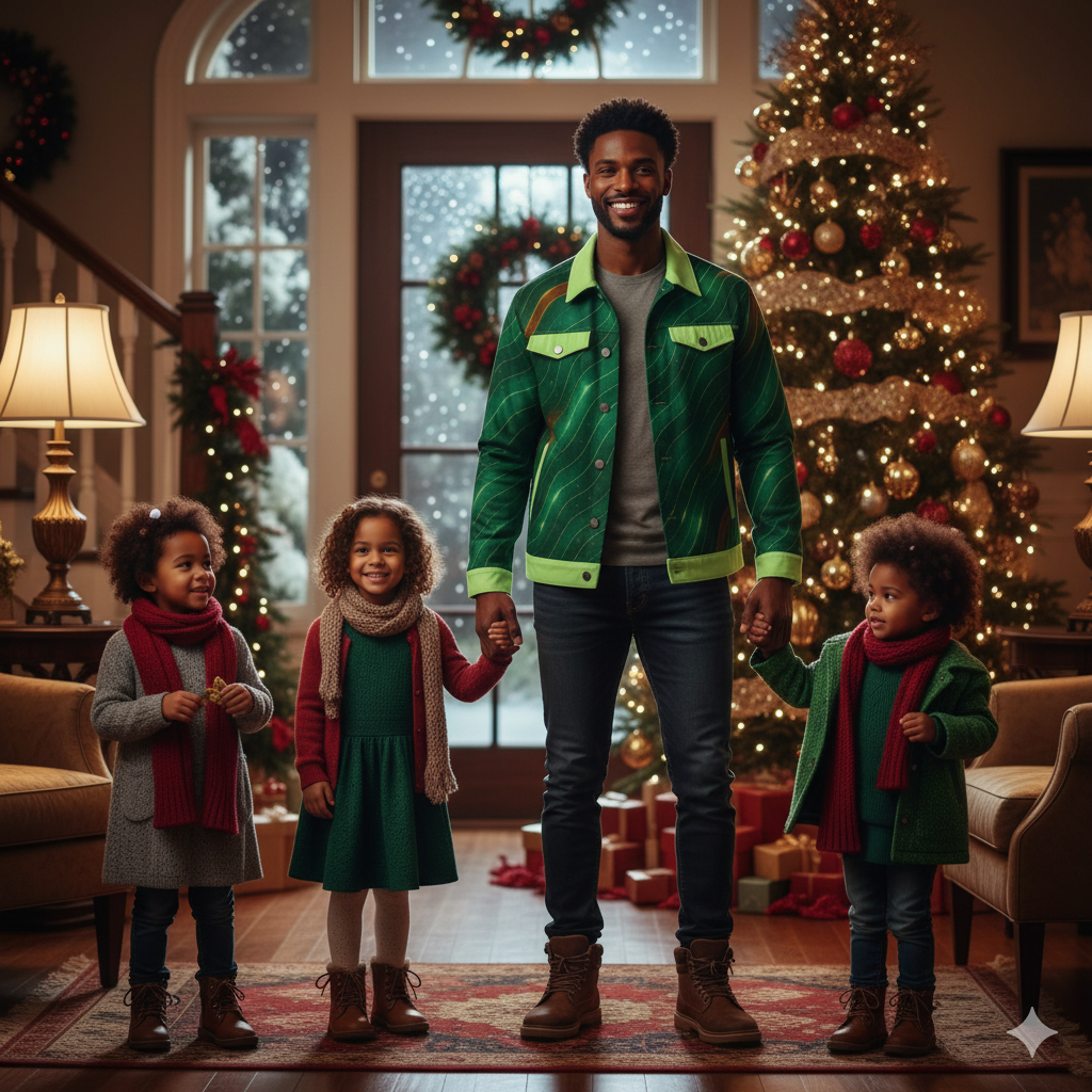 Emerald River Wave Men’s Jacket