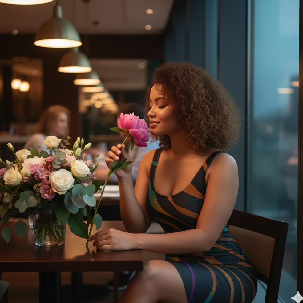 Autumn Rises – Ember Streak Bodycon Dress