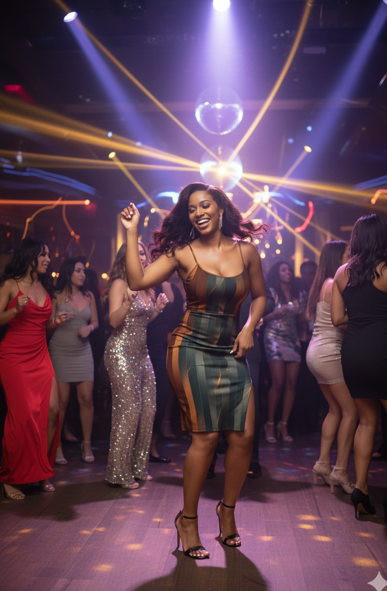 Autumn Rises= Sunset Stripes Women's Back Cross Cami Dress