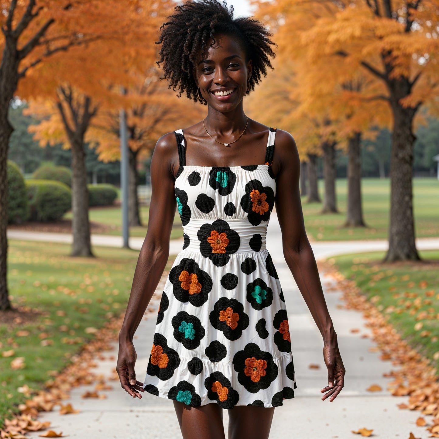 Autumn Rises – Wild Ember Midi Dress